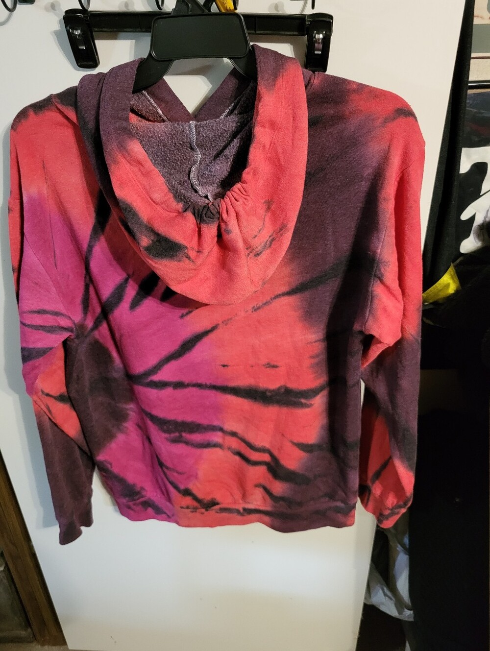 VICTORIAS SECRET PINK TIE DYED SWEATSHIRT HOODIE SZ M - Picture 2 of 5